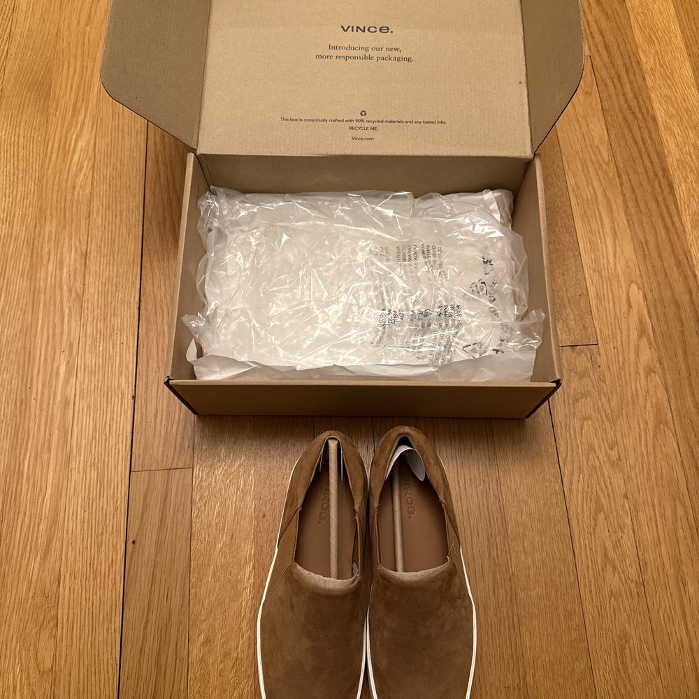 Vince Tan Suede Loafers